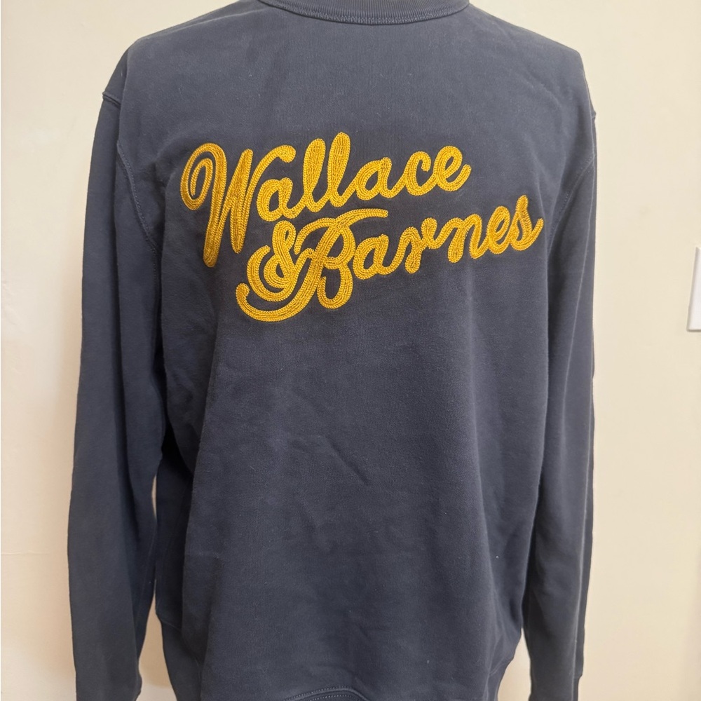 J. Crew Navy Sweatshirt with Gold Embroidery